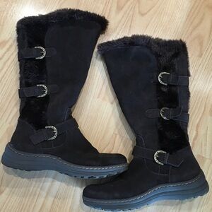 Women's Brown Fur-Lined Boots